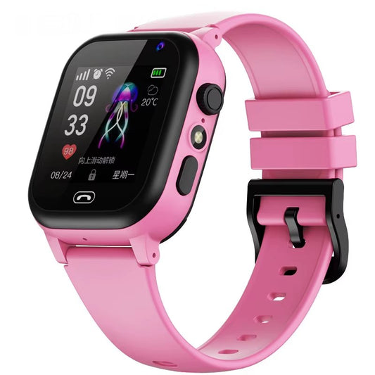 Montre connectée 4G pour enfant Xiaomi S30 rose avec localisation GPS, appel vidéo et étanchéité IP